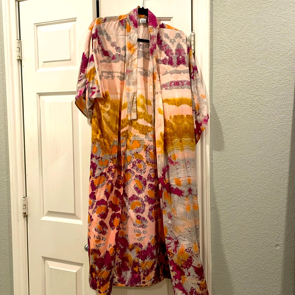 Brooke Webb For Anna And Ava One Size, Purple And Gold Kimono.